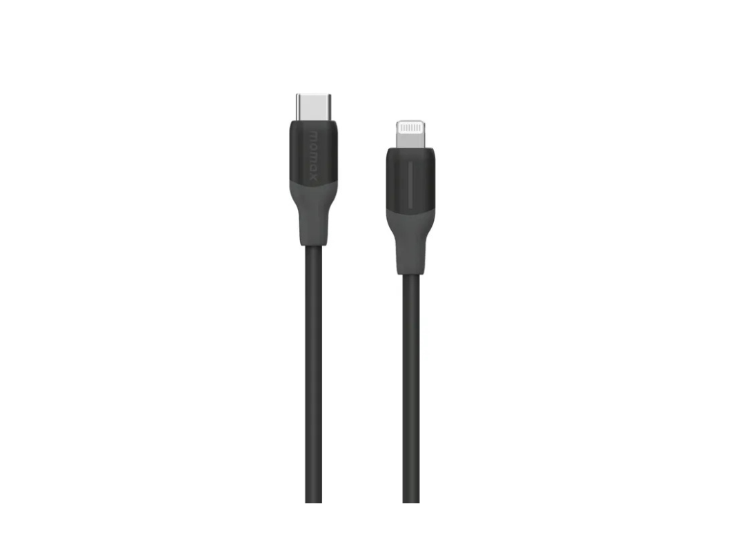 Buy Momax 1-Link Flow Duo 2-in-1 USB-C to USB-C + Lightning Cable 1.5m - Black in Qatar Buy Momax 1-Link Flow Duo 2-in-1 USB-C to USB-C + Lightning Cable 1.5m - Black in Qatar